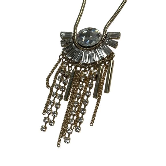 INC International Concepts Rhinestone Drop Necklace - Picture 2 of 4